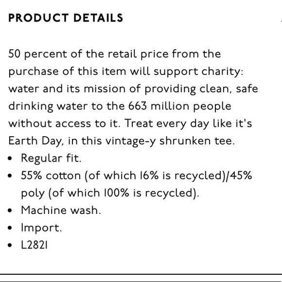 MADEWELL “TREAT EVERY DAY LIKE IT’S EARTH DAY” NEW - Picture 5 of 7